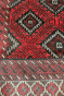 Rust Diamond Bokhara Design Uzbeki Handmade Rug