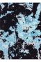 Blue Topaz Erased Modern Handknotted Carpet