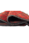 Dual Faced Bright Red Small Handknotted Afghan Rug