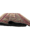 Ivory Maroon Low Pile Handmade Kilim Rug