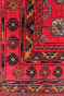 Chain Stitch Handknotted Afghani Area Runner Rug