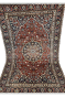 Rust Center Medallion Handknotted Area Rug