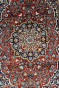 Rust Center Medallion Handknotted Area Rug
