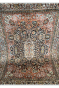 All over Kashan Medallion Sher Silk Carpet