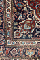 Rust Center Medallion Handknotted Area Rug