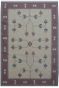 Cotton Cream Abstract Dhurry Rug