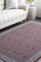 Salmon Pink Wool Durry Rug