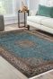 Turquoise Chakra Kashan Silk Rug