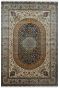 Oval Kashan Floral Pure Silk Carpet