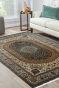 Oval Kashan Floral Pure Silk Carpet