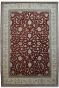 Maroon Rug Floral Kali motif