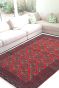 Vibrant Amrit Red Bukhara Carpet