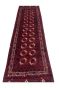 Afghan Maroon Bokhara Handmade Runner Rug