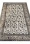 All Over Ivory Kashan Handknotted Rug