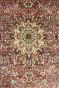 Cream Medallion Kashan Kashmir Handmade Wool Rug