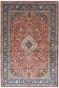 Ivory Diamond Medallion Silk Area Rug