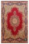 Lal Medallion Kirman Wool Large Area Rug