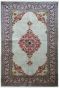 Open Tabriz handmade silk area rug