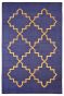 Cotton Zanjeer Gold Lurix Handmade Dhurrie