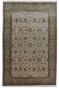 Cream Floral Motif Wool Handknotted Rug