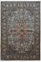 Jewel Ivory Pankh Handknotted Silk on Cotton Rug