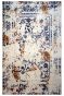 Handknotted Ivory Mustard Modern Wool Area Rug