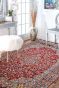 Classic Red Queen Handknotted Wool Area Rug 