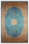 Turquoise Jewel Classic Hand knotted Silk Carpet