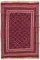 Maroon Goz Flat-Woven Kilim Rug