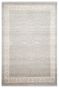 Embossed Grey Handknotted Wool Rug 