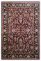 Jewish Maroon Handknotted Oriental Wool Rug