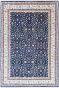 Pictorial Blue Handknotted Wool Rug