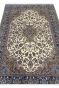 Handknotted Kashmiri Kashan Medallion Wool Carpet