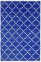 Royal Blue Zanjeer Cotton Panja Handwashable Dhurry Rug