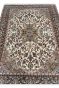 Ivory Olive Kashan Handknotted Wool Rug
