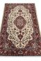 Kashan Maroon Medallion Handknotted Rug