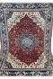 Kashmiri Rouge Center Medallion Handmade Rug