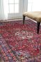 Maroon Phool Kashan Carpet