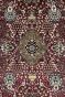 Maroon Kashan Fine Border Handknotted Wool Carpet