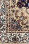 Navy Blue Ivory Kashan Kashmiri Handknotted Rug