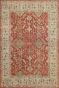 Small Oushak Rouge Handknotted Carpet