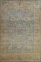 Sky Blue Oushak Hues Transitional Handmade Carpet