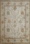 Ivory Cream Floral Pattern Handmade Oushak Rug
