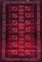 Laal Mini Bokhara Afghani Handmade Runner Rug