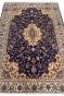 Royale Blue Kashan Kashmiri Handmade Carpet