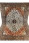 Rust Kashan Medallion Handknotted Wool Rug