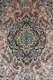 Soothing Pink Handknotted Medallion Kashmir Wool Rug 