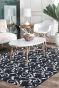 Black Beauty Handknotted Wool Modern Area Rug