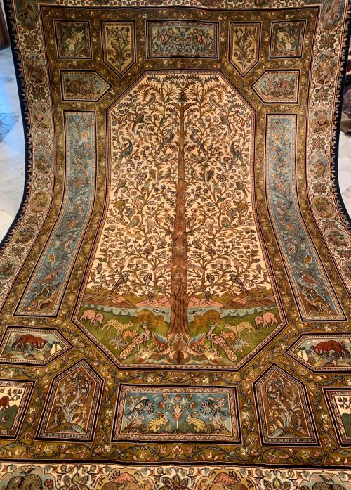 Fine pure silk carpet 