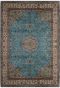 Turquoise Chakra Kashan Silk Rug